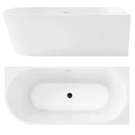 rea-wanna-wolnostojaca-narozna-170-cm-prawa-biala-rea-bellanto-czarny-korek