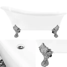 wanna-wolnostojaca-na-nozkach-sparta-175-biala-dekoracyjna-chrom-retro