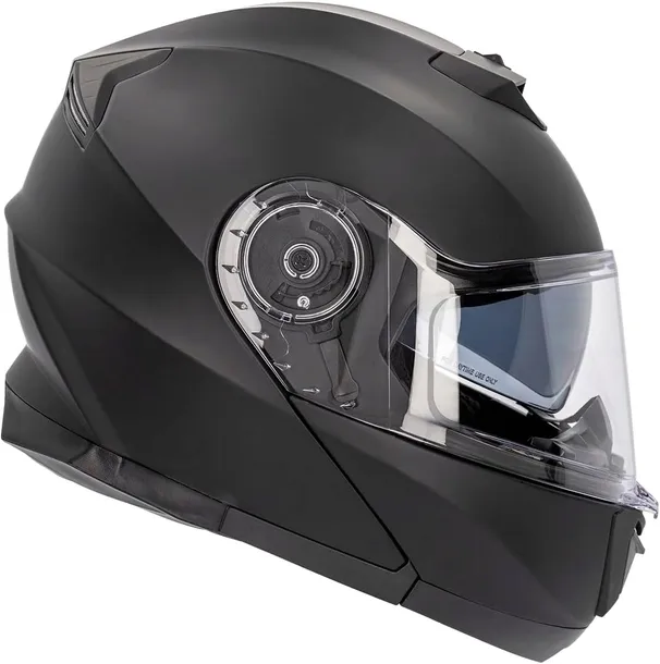 KASK MOTOCYKLOWY MODUŁOWY KRYPTON CZARNY MATOWY XL CURVE