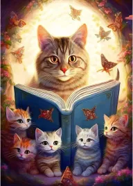 zestaw-haft-diamentowy-mozaika-diamentowa-30x40-czytajacy-kot-kocieta