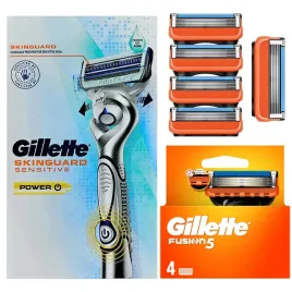 gillette-fusion-5-ostrza-x5-plus-maszynka-do-golenia-skinguard-power-zestaw