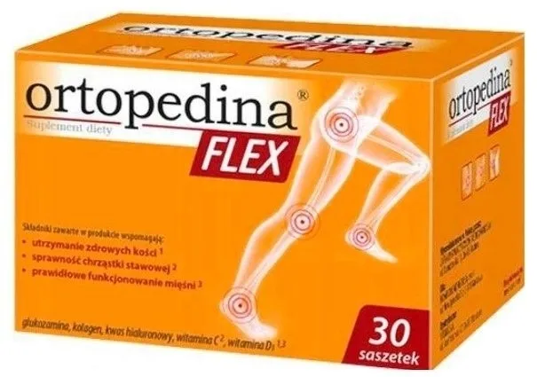 Ortopedina Flex na stawy utrzymanie zdrowych kości 30 saszetek pure kolagen