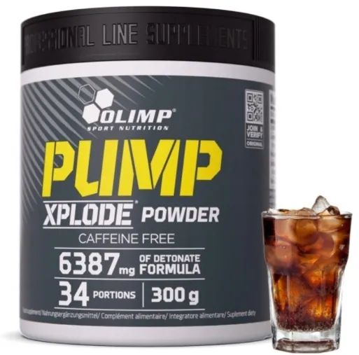 OLIMP PUMP XPLODE 300g PRZEDTRENINGÓWKA CYTRULINA L-ARGININA AAKG COLA