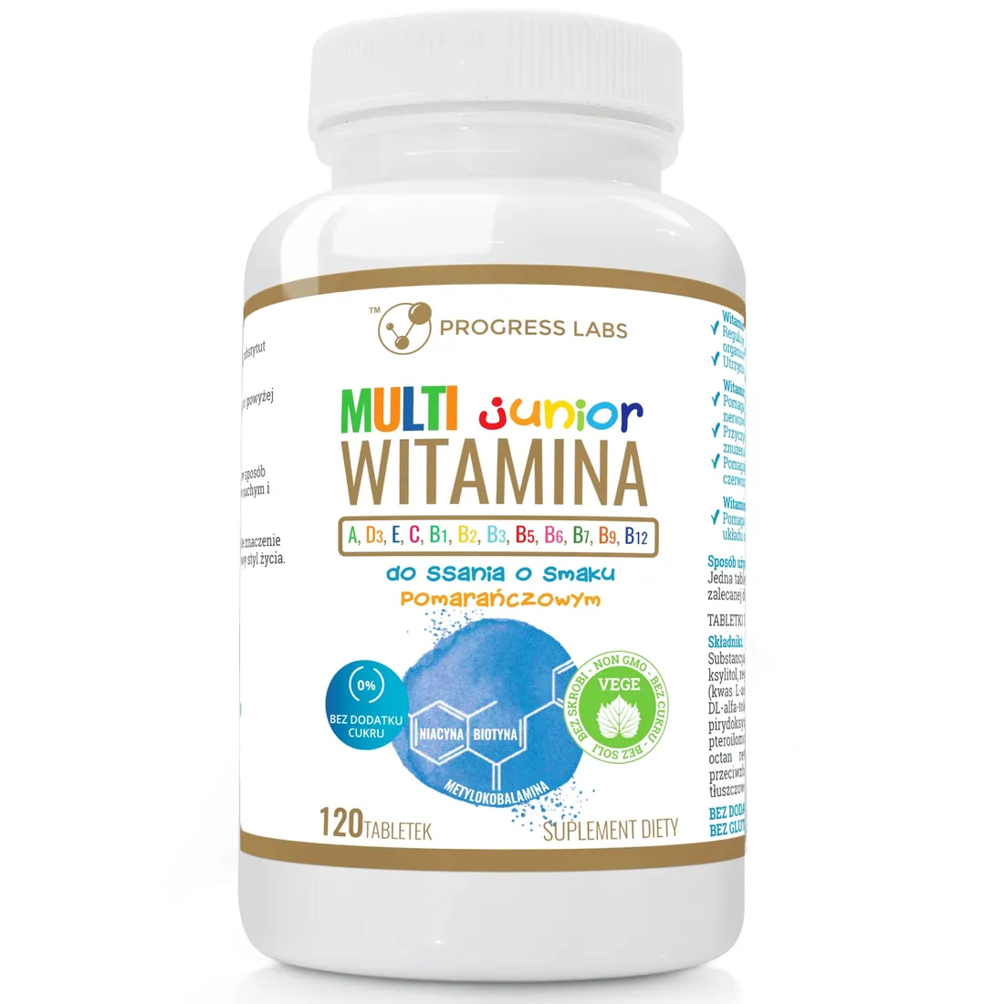 progress-labs-multiwitamina-junior-dla-dzieci-do-ssania-120-tabletki