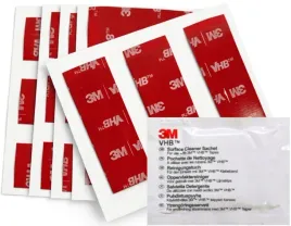 Zdjęcie produktu 50mm x 20mm -15 sztuk \ 3M VHB GPH-110 TAŚMA DWUSTRONNA SZARA 1,1 + czyścik