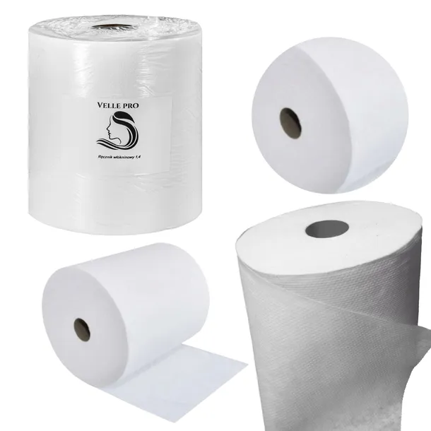 Ręcznik fryzjerski włókninowy mega rolka 1,4 kg