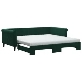 sofa-rozsuwana-z-materacami-ciemnozielona-100x200-cm-aksamit