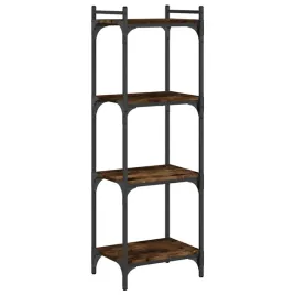 regal-na-ksiazki-z-metalowa-rama-przydymiony-dab-40x30x120-cm