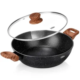 patelnia-granitowa-gleboka-ze-szklana-pokrywka-granitica-wood-28-cm-35-l