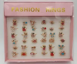 pierscionki-regulowane-36szt-zlote-mix-b-1604