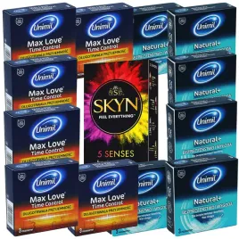unimil-36-skyn-5-senses-mix-41-prezerwatyw-nielateksowe-lateksowe-zestaw