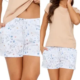 spodnie-spodenki-pizamowe-damskie-cornette-609-l-40-kolor-bialy