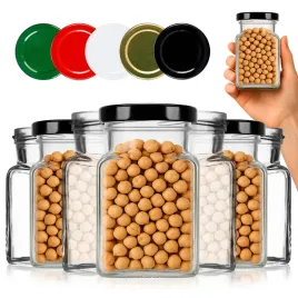 100-szt-sloiki-na-przetwory-konfitury-miod-przyprawy-szklany-kwadrat-150ml