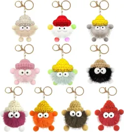 pluszowe-breloki-do-kluczy-10-szt-pompony-zawieszki-kolorowe