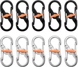 karabinczyki-s-zestaw-10-sztuk-mini-klipsy-metalowe-outdoor-czarne-srebrne