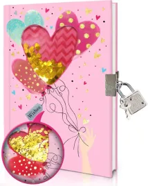 pamietnik-dla-dziewczynki-serce-z-klodka-sekretny-dziennik-brokat