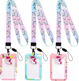 3x-smycz-z-jednorozcem-z-uchwytem-na-identyfikator-urocze-smycze