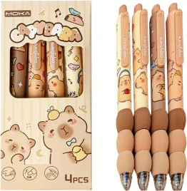 dlugopisy-scieralne-zestaw-4-sztuk-capybara-kapibara-motyw-wysuwane