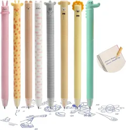 zestaw-dlugopisow-zelowych-scieralnych-8-szt-zwierzeta-zmazywalne