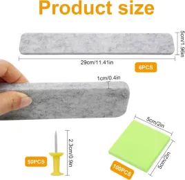 tablica-filcowa-na-notatki-6x-paski-samoprzylepne-pinezki-zestaw