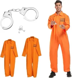 kostium-wieznia-pomaranczowy-zestaw-kajdanki-klucz-stroj-rabus-zlodziej-xl