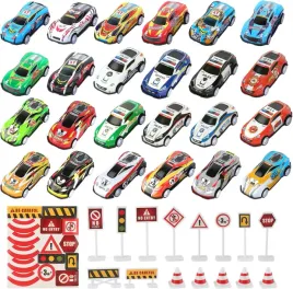 zestaw-autka-metalowe-24-szt-znaki-drogowe-resoraki