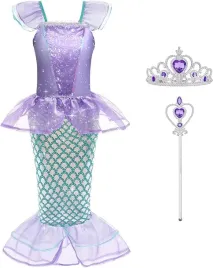 stroj-kostium-syrenki-arielki-dla-dziewczynki-sukienka-tiara-rozdzka-r110