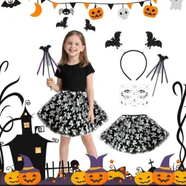 kostium-czarownicy-dla-dziewczynki-halloween-tutu-czaszki-karnawal