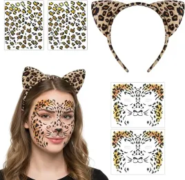 zestaw-panterka-opaska-kocie-uszy-tatuaze-na-twarz-kostium-lampart