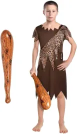 kostium-jaskiniowca-dla-dzieci-4-elementy-prehistoryczny-stroj-rozmiar-m