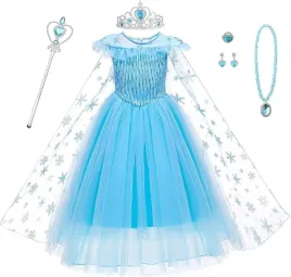 sukienka-ksiezniczki-elsa-dla-dziewczynki-akcesoria-kostium-rozmiar-140