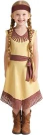 kostium-indianski-dla-dziewczynki-sukienka-opaska-karnawal-rozmiar-110