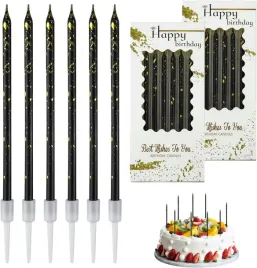 swieczki-swiece-urodzinowe-zestaw-12-sztuk-do-ciasta-czarne-zloto-tort