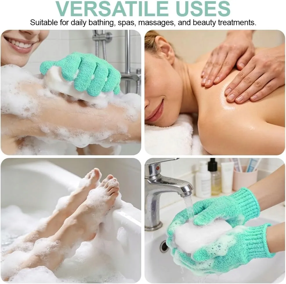 zestaw-do-peelingu-mycia-ciala-3-szt-rekawice-pas-do-plecow-zielony-stan-nowy