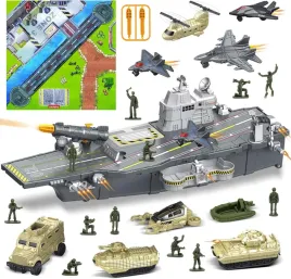 wojskowy-lotniskowiec-pojazdy-samoloty-zolnierzyki-model-statku-wojskowa