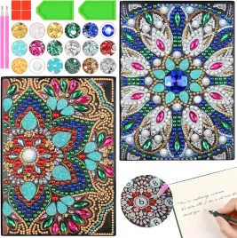 notatnik-do-rysowania-a5-zestaw-2-sztuk-z-diamencikami-mandala-na-prezent