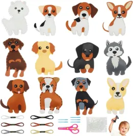 zestaw-do-szycia-dla-dzieci-filcowe-pieski-zrob-to-sam-diy-12-szt