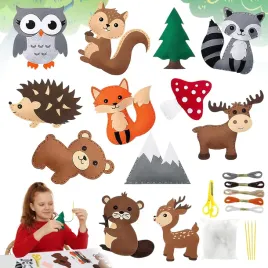 zestaw-do-szycia-dla-dzieci-filcowe-zwierzeta-diy-12-wzorow-kreatywne