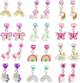 kolczyki-klipsy-do-uszu-dla-dzieci-12-par-jednorozce-tecze-motylki