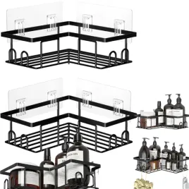 narozna-polka-prysznicowa-dwie-sztuki-uchwyt-pod-prysznic-czarny