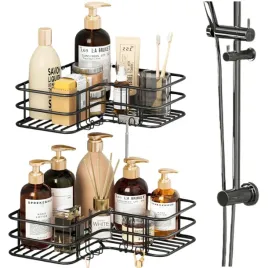 polka-prysznicowa-x2-bez-wiercenia-ze-stali-nierdzewnej-40x20x8-czarna