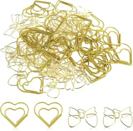 zlote-spinacze-biurowe-serce-motyl-3-cm-sortowanie-mocowanie-60-sztuk