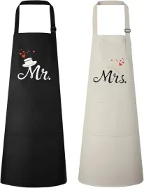 fartuchy-kuchenne-mr-mrs-zestaw-2-szt-unisex-wodoodporne-z-kieszeniami