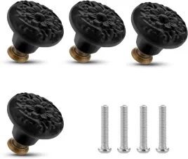 ceramiczne-galki-meblowe-kwiat-vintage-4-szt-sruby-czarne