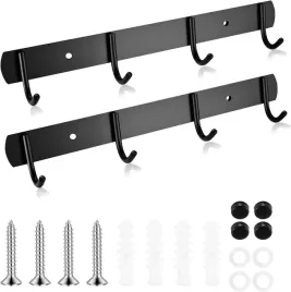 wieszak-scienny-czarny-2x-listwa-4-haczyki-stal-nierdzewna-do-domu