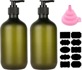 dozowniki-do-mydla-500ml-butelka-do-szamponu-zestaw-2-szt-z-pompka-lejek