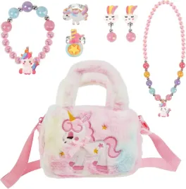 zestaw-bizuterii-dla-dziewczynki-torebka-jednorozec-plusz-7-el