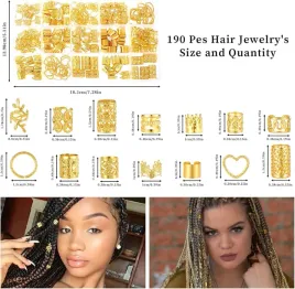 zlote-pierscionki-do-wlosow-warkoczy-dredow-zestaw-190-sztuk