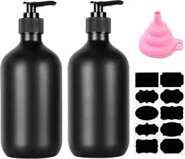 dozowniki-do-mydla-500ml-butelka-do-szamponu-zestaw-2-szt-z-pompka-lejek