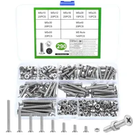 zestaw-srub-m5-nierdzewnych-290-elementow-nakretki-leb-stozkowy